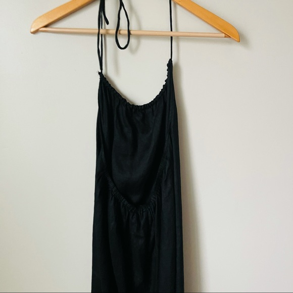 J. Crew Black Linen Halter Maxi Dress - Picture 3 of 6